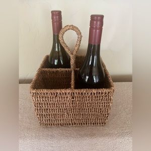 Wicker Buffet Caddy Basket